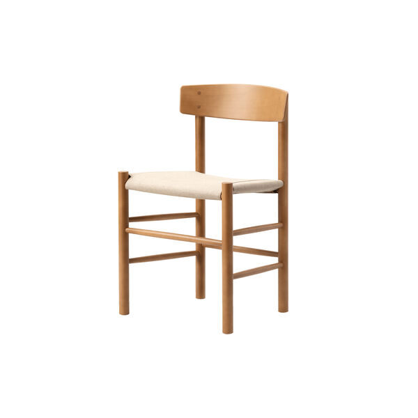 J39 Mogensen Chair with Seat Upholstery, vintage lacquered/natural canvas J39 Mogensen Chair with Seat Upholstery, vintage lacquered/natural canvas, Fredericia Furniture