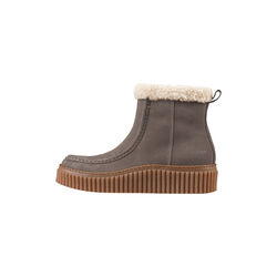 Suede Boots With Shearling, falcon clay, Ilse Jacobsen Hornb&aelig;k
