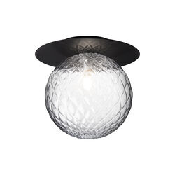 Liila 1 Large Wall Lamp, black/optic clear, Nuura
