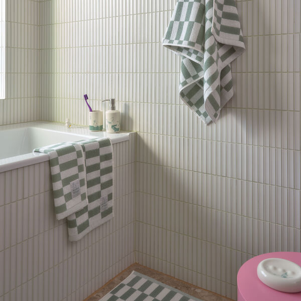 Moomin rutig badrumsmatta grön, Moomin Arabia