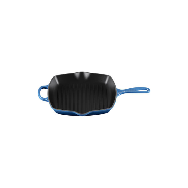 Signature gjutj&auml;rn kvadratisk grillpanna 26 cm, azure, Le Creuset