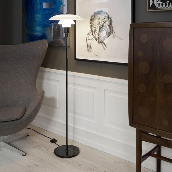 PH 3&frac12;-2&frac12; golvlampa, svart, Louis Poulsen