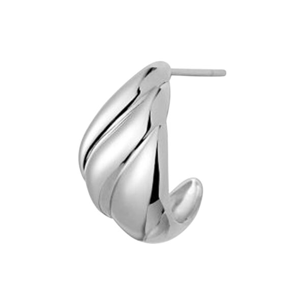 Velvet Creol Single, silver, Stine A Jewelry