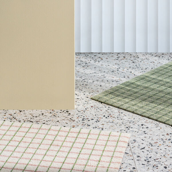 Grid Matcha Lemon Doormat, Heymat