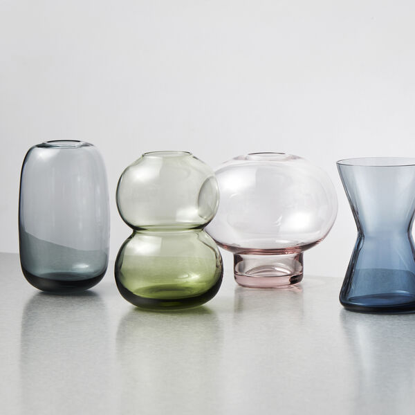 Midsummer Oxeye Daisy Mini vas 9,3 cm, blue, Orrefors