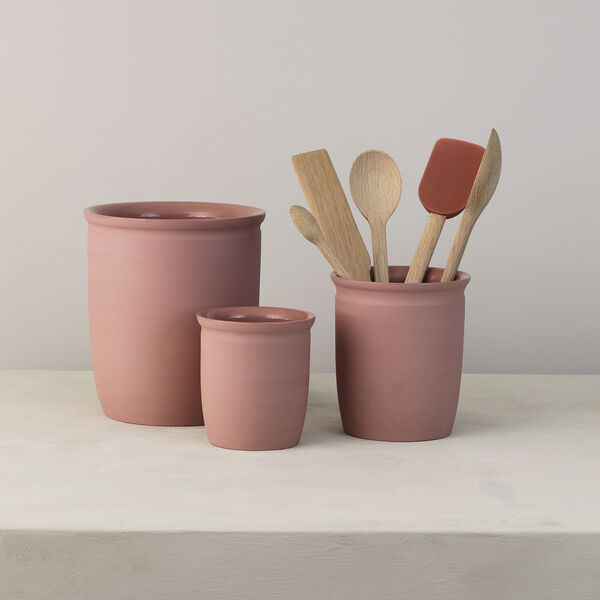 Knabstrup Syltkruka 1 L, dark rose, Knabstrup Keramik