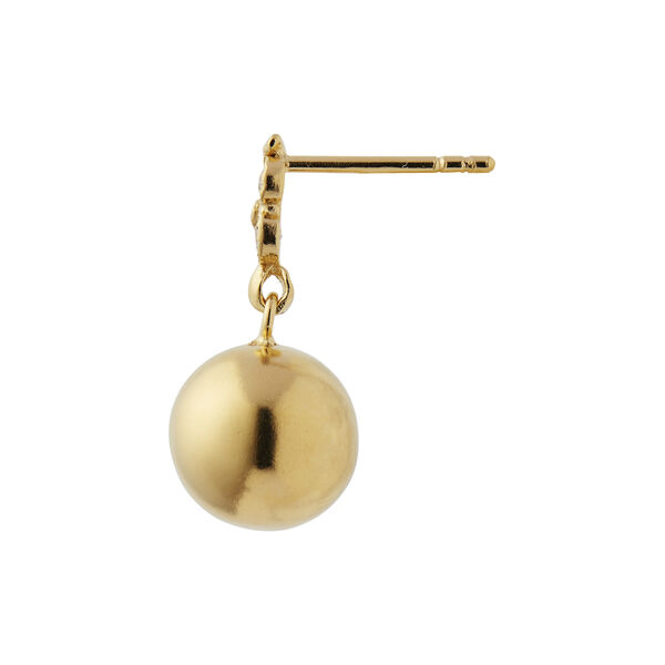 Twin Flow & Disco Ball Earring Single, gold Twin Flow & Disco Ball Earring Single, gold, Stine A Jewelry