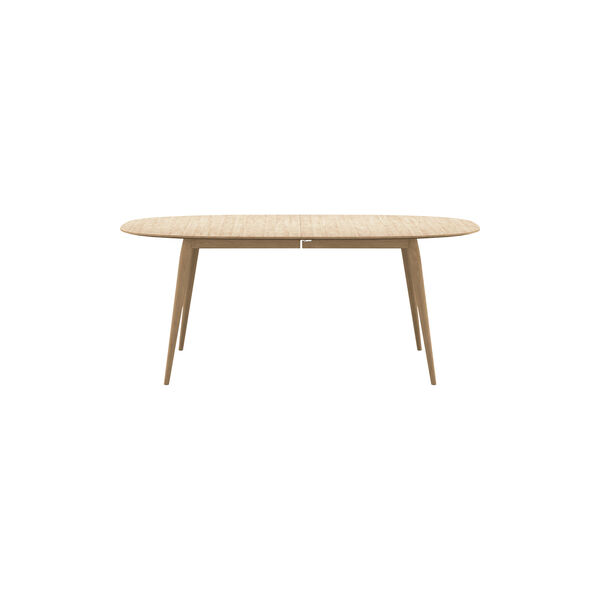 PLAYdinner Lam&eacute; Dining Table with Extension, white oiled oak, Bruunmunch Furniture