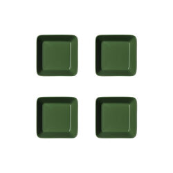 Teema fyrkantigt fat 4 st, hunter green, Iittala