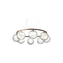 Miira 8 Circular Pendant,  dark bronze/optic clear, Nuura