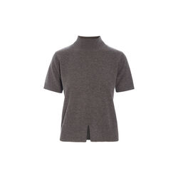 Kumo cashmere kort&auml;rm blus, shark melange, BITTE KAI RAND