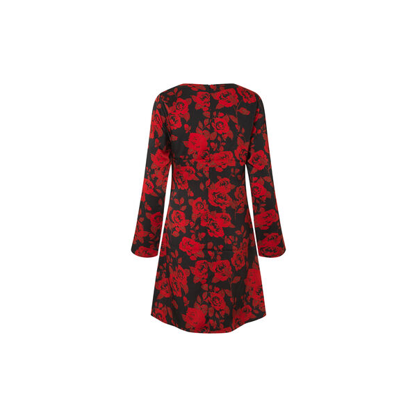 Ruthiemd print dress, racing rose, Modström