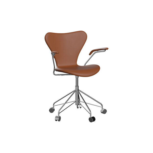 Serie 7™ 3217 Fully Upholstered Office Chair, Essential walnut, Fritz Hansen