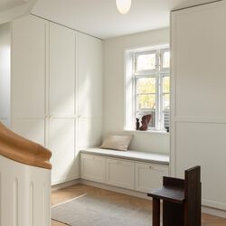 Rizzatto 171 Ceiling Lamp, satin silver/opal, Nuura