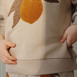 Lou Terry Sweat Shirt, oxford tan, Konges Sløjd