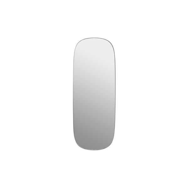 Framed Mirror, grey/clear Framed Mirror, grey/clear, Muuto