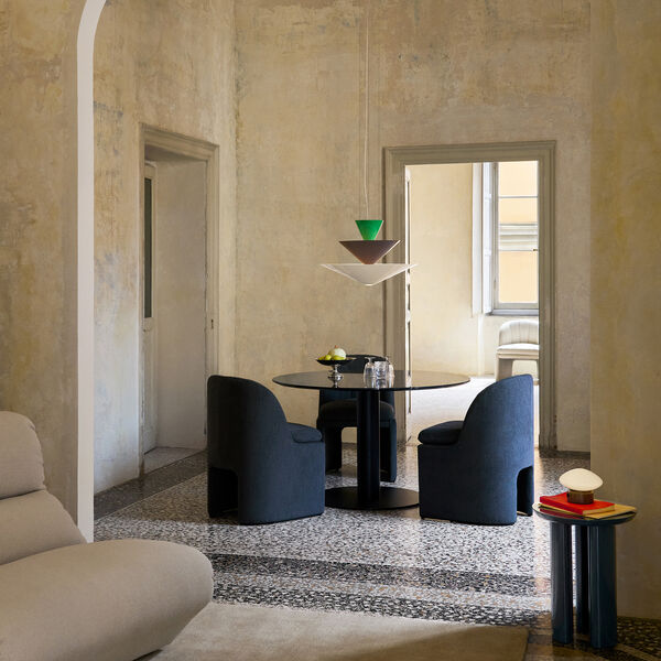 Gio LN14 Pendel, signal green/deep blue/ecru white, &Tradition