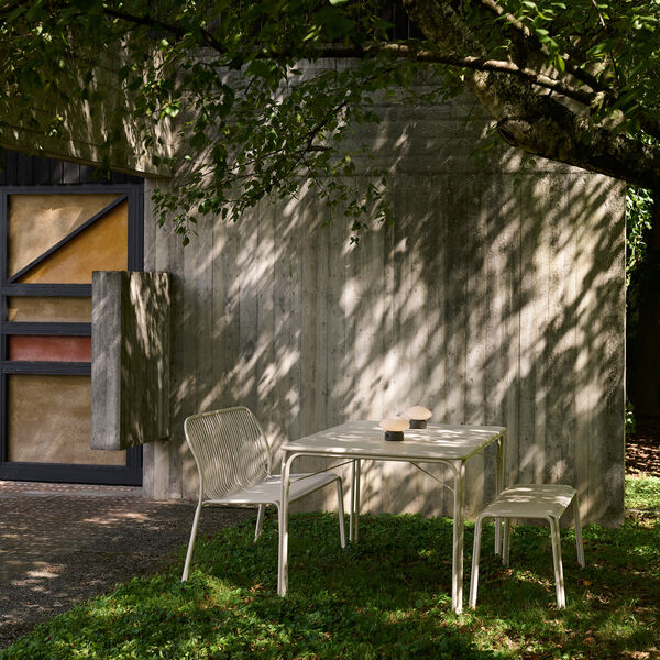 Thorvald SC111 Outdoor Dining Bench, ivory, &Tradition