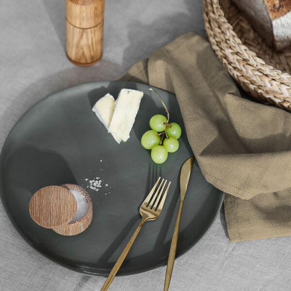 Napkin Herringbone twill 2 pcs., taupe, EKTA Living