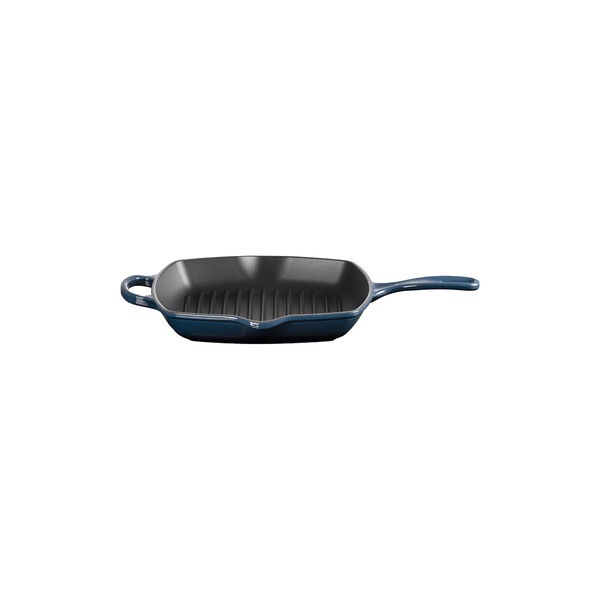 Signature gjutj&auml;rn kvadratisk grillpanna 26 cm, nuit, Le Creuset