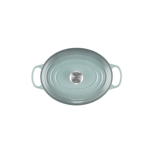 Signature oval gryta 31 cm, sea salt, Le Creuset