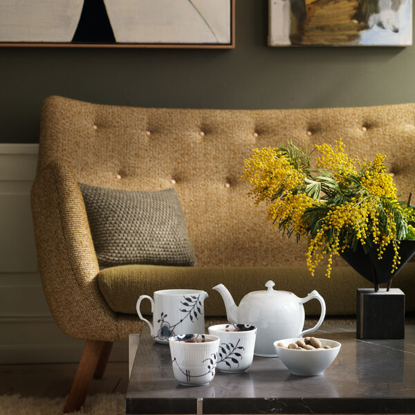 Black Fluted Mega kopp, 26 cl, Royal Copenhagen