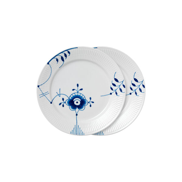 Blue Fluted Mega Plate &Oslash; 27 cm 2 pcs, No. 6, Royal Copenhagen