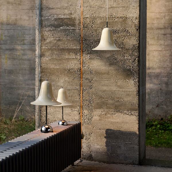 Pantop Portabel bordslampa, cream white, Verpan