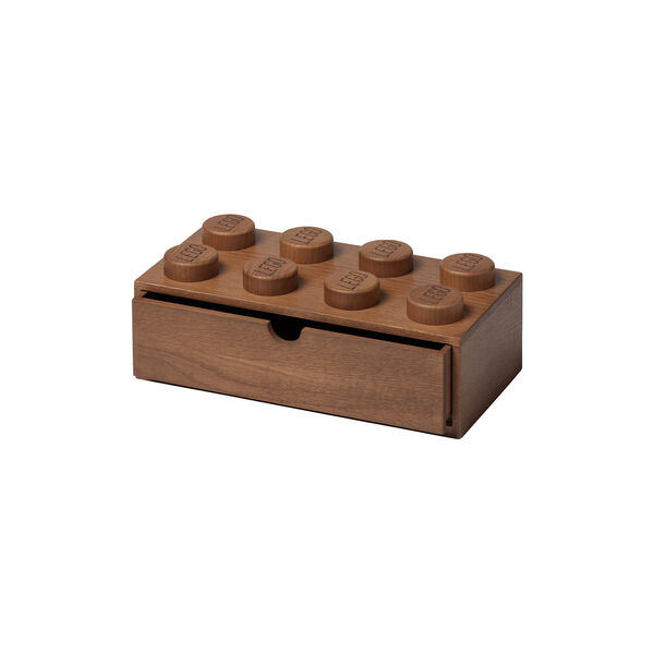 LEGO® 2x4 förvaringslåda, mörkbetsad ek, Room Copenhagen