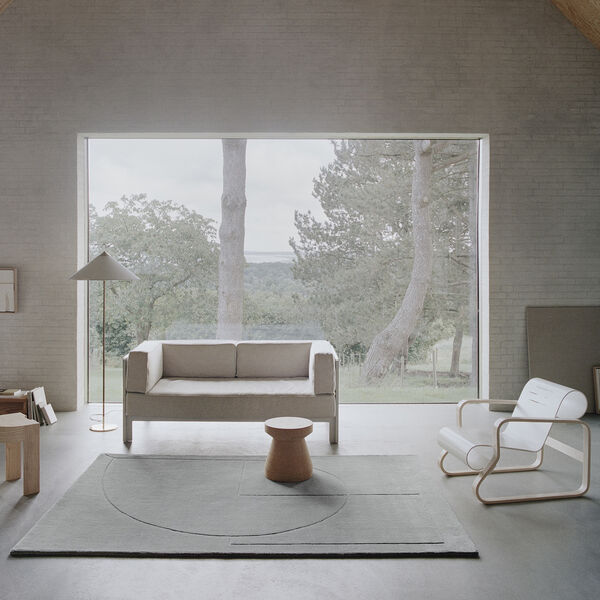 Lineal Poem golvmatta, moss, Linie Design