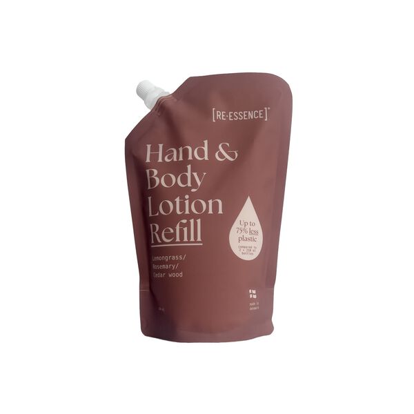 Hand & Body Lotion Refill, lemongrass/rosemary/cedar wood, RE-ESSENCE