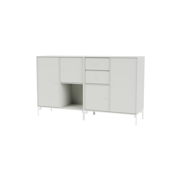 COUPLE Sideboard with Chrome Legs, 09 nordic, Montana Furniture