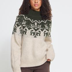 IHNALAS Pullover, rosin with oatmeal melange, ICHI