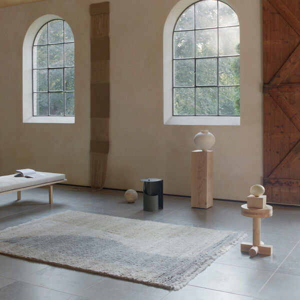 Optical Echo golvmatta, vanilla, Linie Design