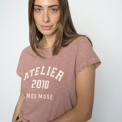 MMCamp O-SS Stripe Tee, cowhide, MOS MOSH