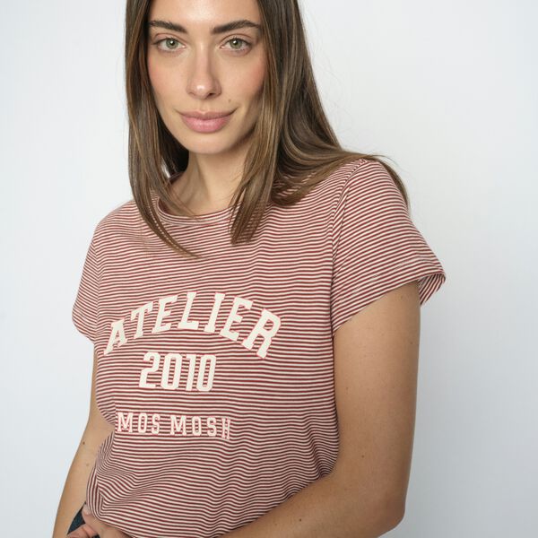 MMCamp O-SS Stripe Tee, cowhide, MOS MOSH