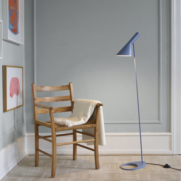 AJ golvlampa, dusty blue, Louis Poulsen