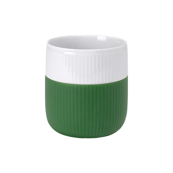 Fluted Contrast mugg 35 cl, forest green, Royal Copenhagen