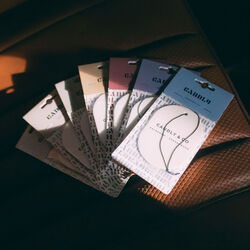 No. 3 Scented Car/Room Tag, Citrus/Cinnamon, Candly & Co