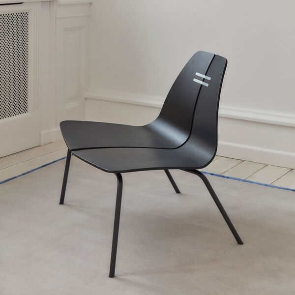PK23&trade; Lounge Chair, svartf&auml;rgad ask/svart, Fritz Hansen