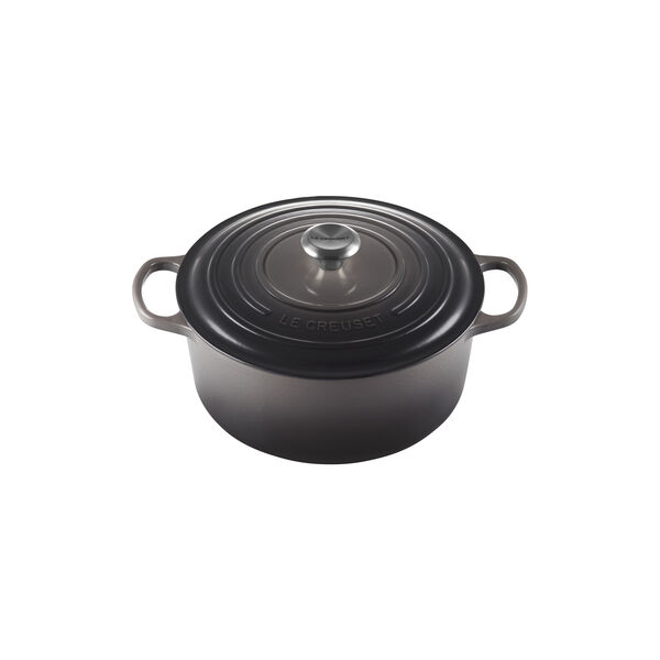 Signature gjutj&auml;rn rund gryta &Oslash; 28 cm, flint, Le Creuset