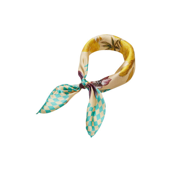 Harlequin Flower sidenscarf, Flora Danica Denmark