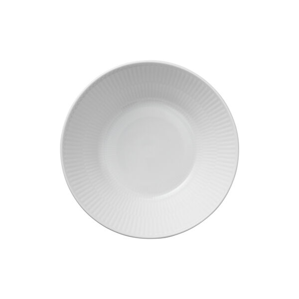 White Fluted djup tallrik, 17 cm, Royal Copenhagen