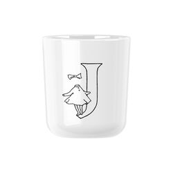 Moomin ABC mugg J, moomin white, RIG-TIG