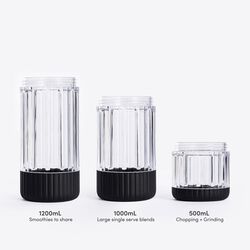 Blender Mega Plus 1200, carbon black, Beast