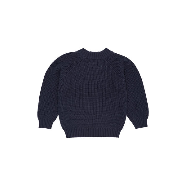 Knitted Classic Rib Blouse, navy Knitted Classic Rib Blouse, navy, Copenhagen Colors Organics