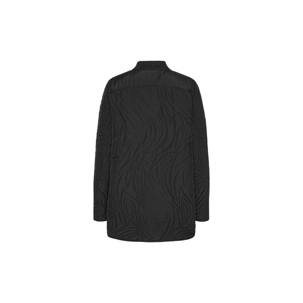 Short Quilt Jacket With Rib, black, Ilse Jacobsen Hornbæk