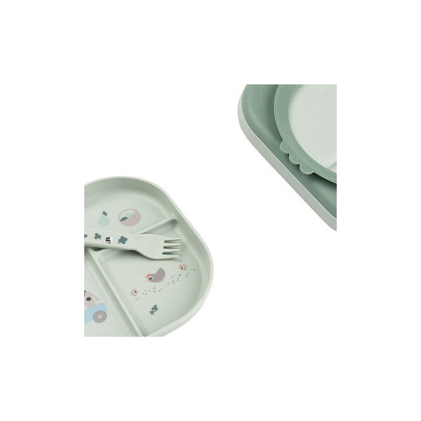 Tiny Farm Foodie Matset, med sugkopp, green, Done by Deer