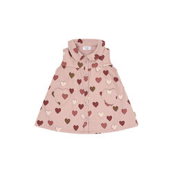 Hckatinka Fine Twill Old Hearts Everyday Dress, adobe rose Hckatinka Fine Twill Old Hearts Everyday Dress, adobe rose, Hust & Claire