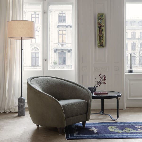 Adnet Coffee Circular Table, black, GUBI